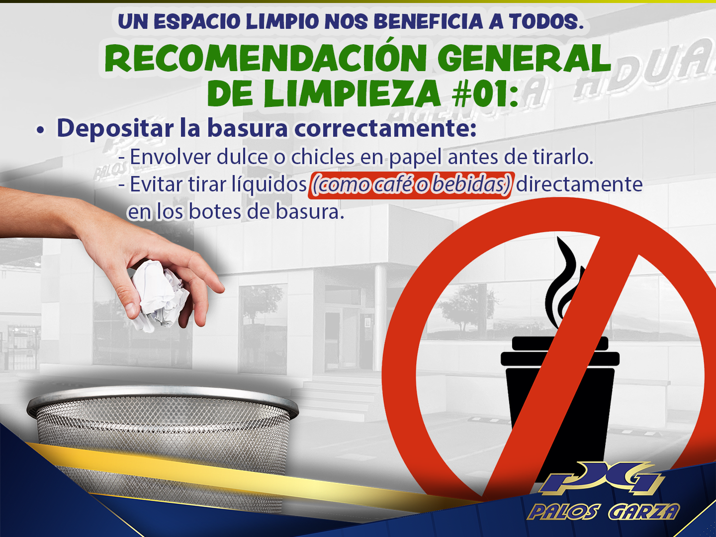 Un espacio limpio nos beneficia a todos #1